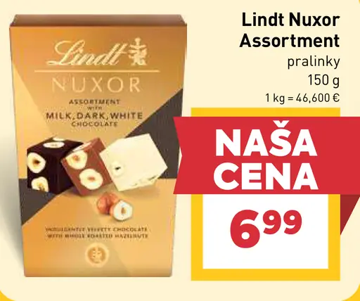 Lindt Nuxor Assortment pralinky
