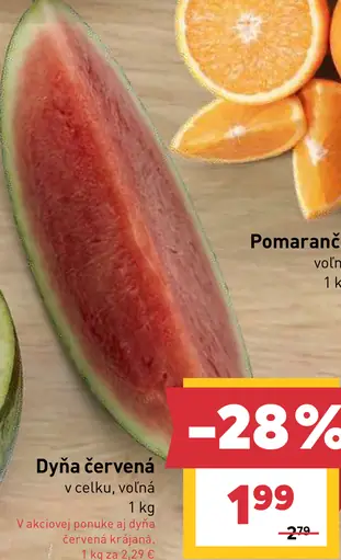 Dyňa červená celku voľná