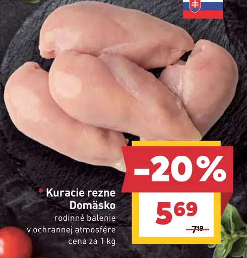 Domáško kuracie rezne rodinné balenie v ochrannej atmosfére