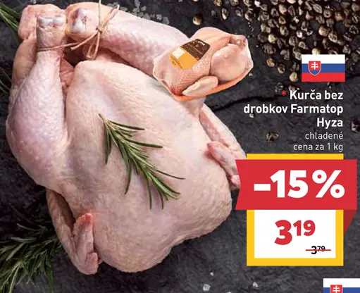 Kurča bez drobkov Hyza chladené