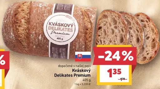 Kváskový Delikates Premium chlieb