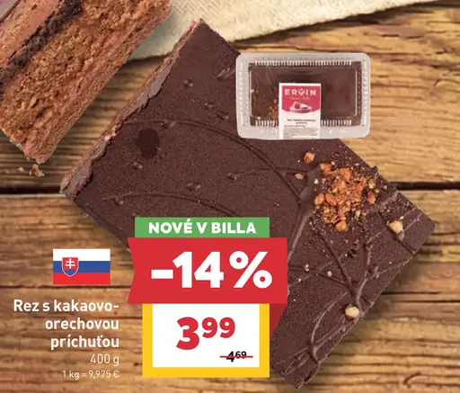 Rez s kakaovo-orechovou príchuťou