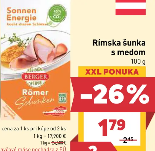 Berger Rímska šunka s medom