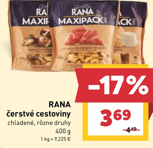 RANA čerstvé cestoviny chladené