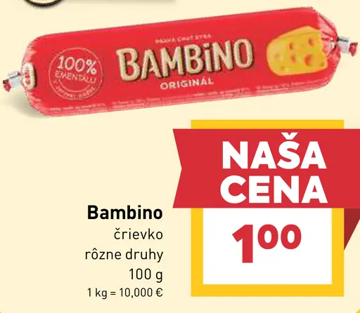 Bambino črievko tavený syr