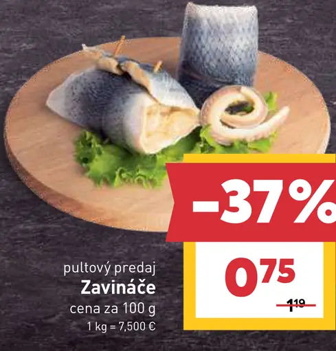 Zavináče rybací výrobok