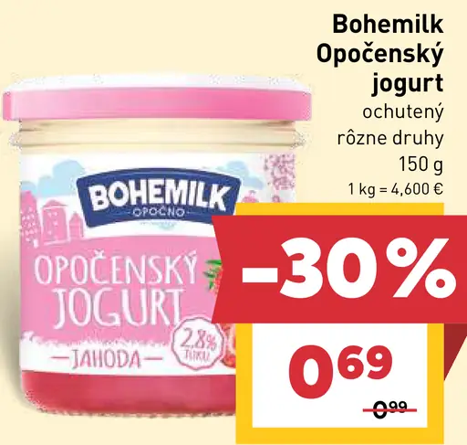 Bohemilk Opočenský jogurt smetanový