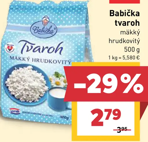 Babička Tvaroh mäkký hrudkovitý