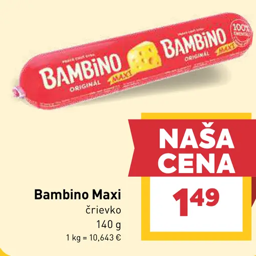 Bambino Maxi črievko