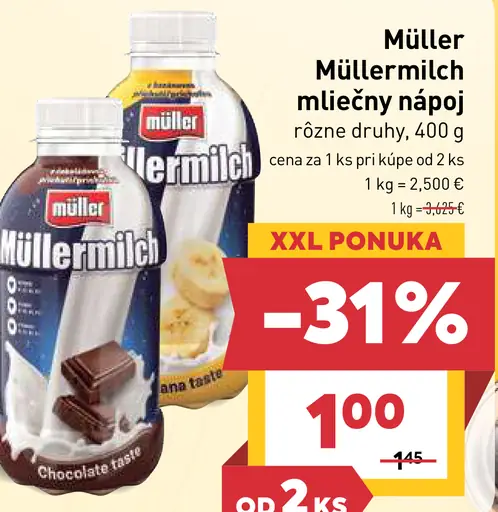Müller Müllermilch Mliečny nápoj