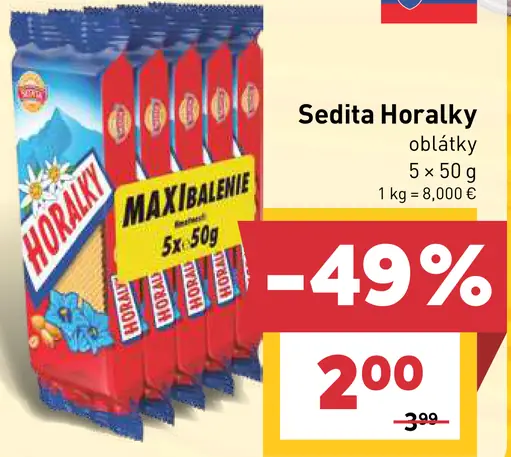 Sedita Horalky oblátky
