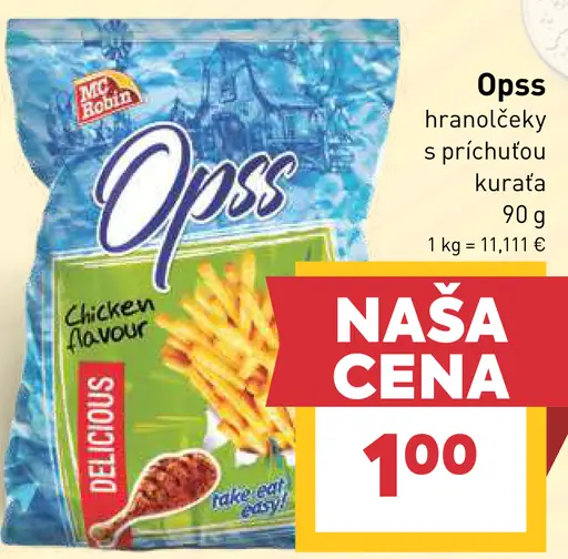 Opss hranolčeky s príchuťou kurčaťa