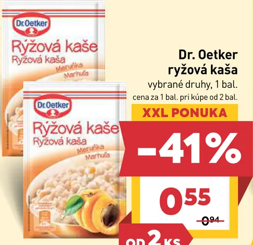 Dr. Oetker ryžová kaša