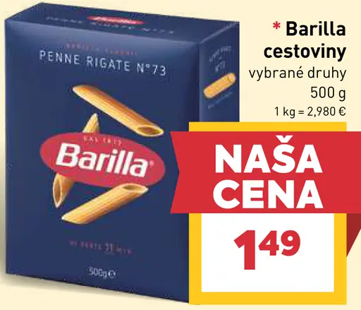 Barilla cestoviny