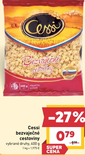 Cessi bezvaječné cestoviny