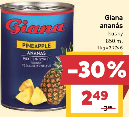 Giana ananás kúsky
