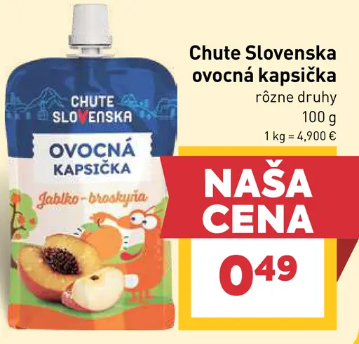 Chute Slovenska ovocná kapsička