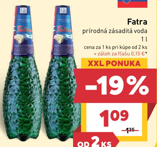 Fatra prírodná zásaditá voda