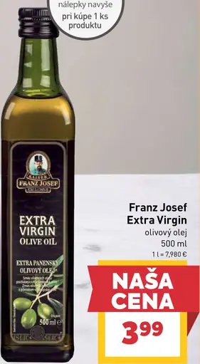 Franz Josef Extra Virgin olive oil