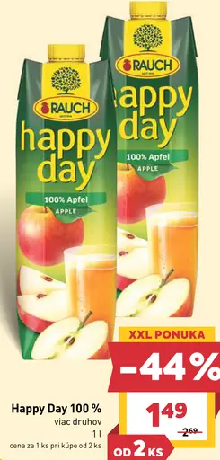Rauch Happy Day 100 % jablko džús