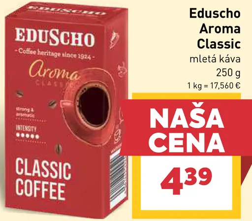 Eduscho Aroma Classic pražená mletá káva