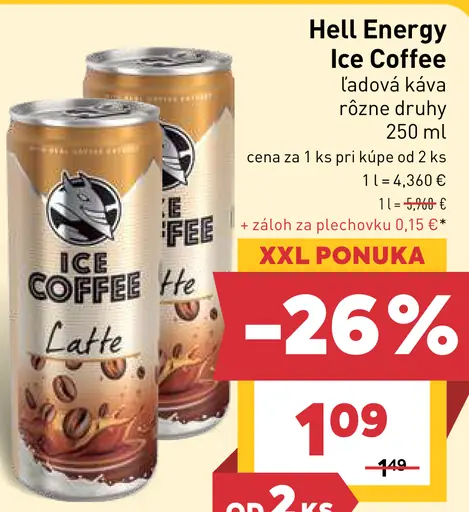 Hell Energy Ice Coffee ľadová káva plechovka