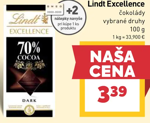 Lindt Excellence čokoláda