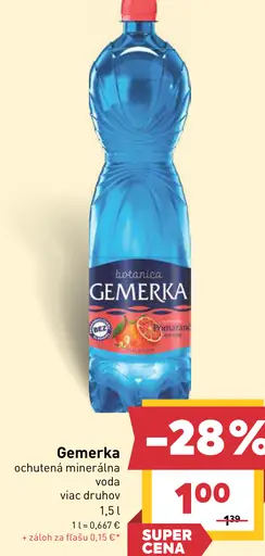 Gemerka ochutená minerálna voda