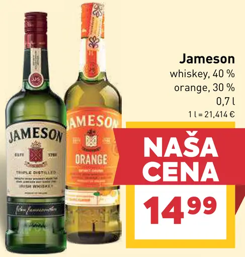 Jameson whiskey, Jameson Orange
