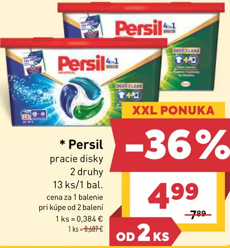 Persil pracie disky 2 druhy