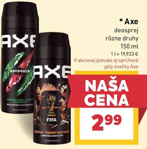 Axe deodorant