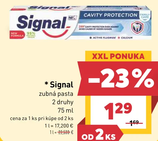 Signal zubná pasta