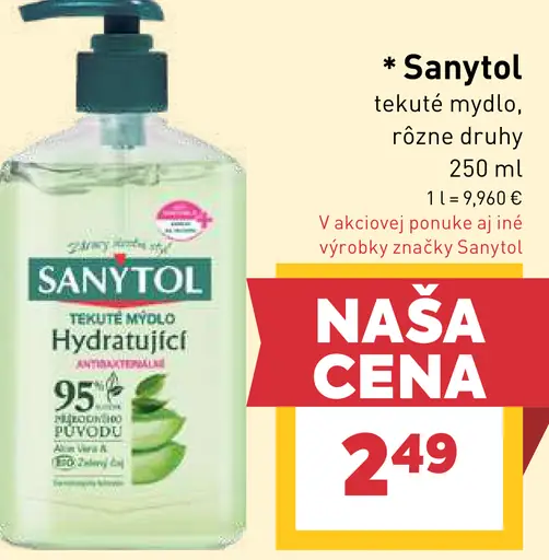 Sanytol tekuté mydlo