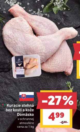 Domäsko kuracie stehná bez kosti a kože