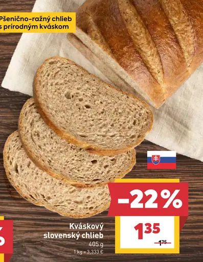 Kváskový slovenský chlieb