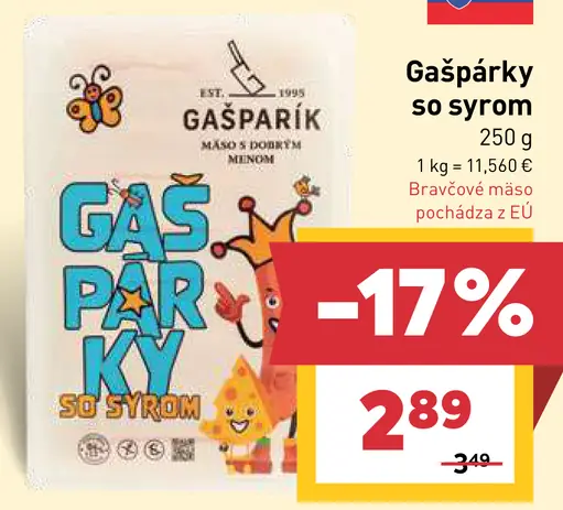 Gašparík Gašpárky so syrom