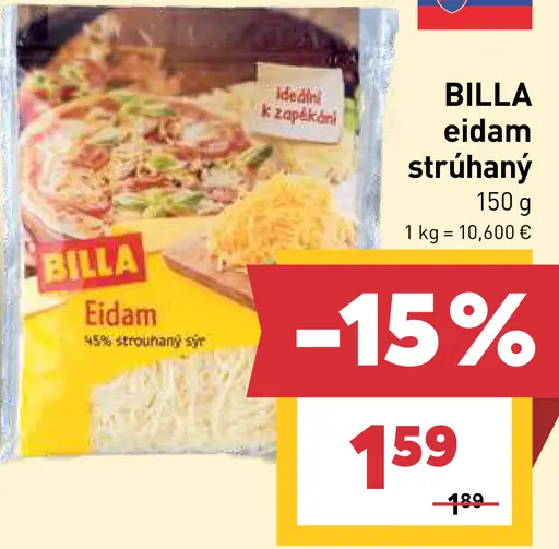 BILLA eidam strúhaný