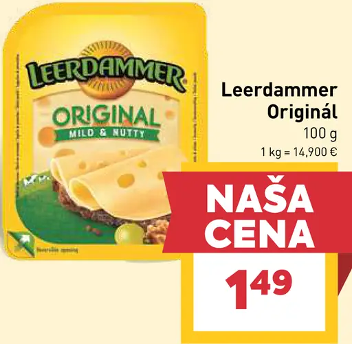 Leerdammer Original syr plátky