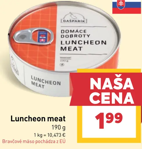Domáce doroty luncheon meat