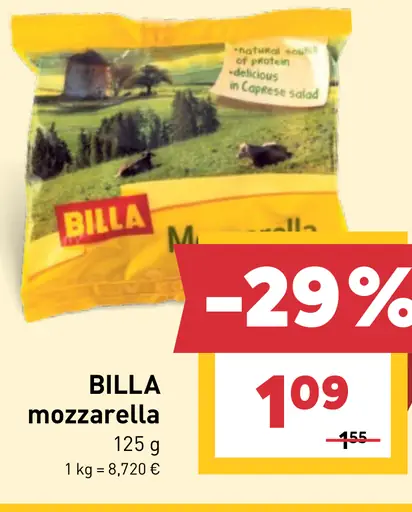 BILLA mozzarella