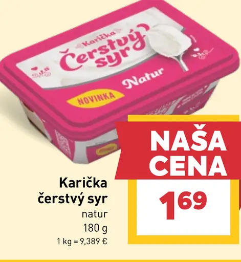 Karička čerstvý syr natur