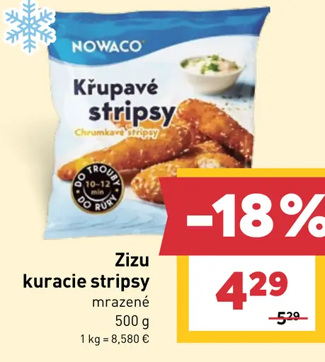 Nowaco Zizu kuracie stripsy mrazené