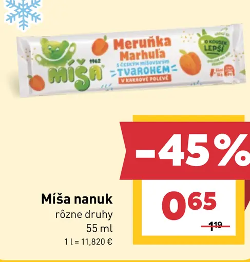 Míša Nanuk tvarohový