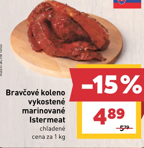 Istermeat bravčové koleno vykostené marinované chladené