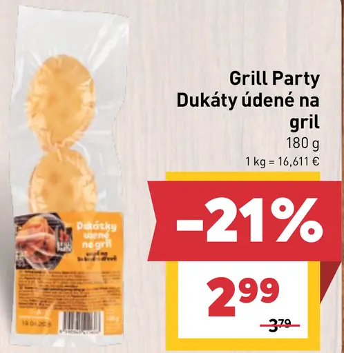 Grill Party Dukáty údené na gril