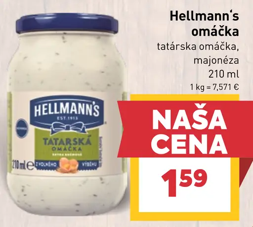 Hellmann’s majonéza alebo tatárska omáčka