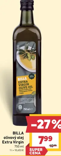 BILLA Olivový olej Extra Virgin
