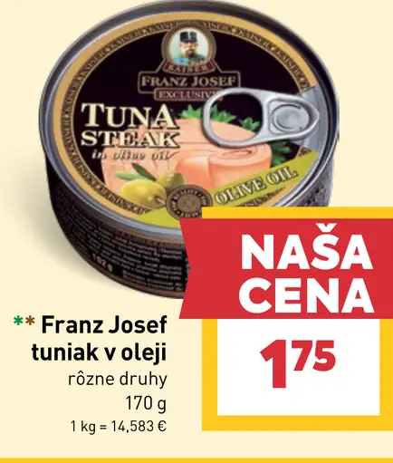 Franz Josef tuniak v oleji