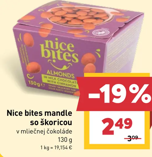 Nice bites mandle v horúcej čokoláde