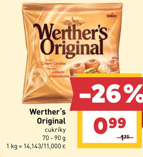 Werther's Original karamelové cukríky